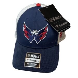 NWT Fanatics Authentic Pro NHL Washington Capitals Trucker Hat Snapback OSFA